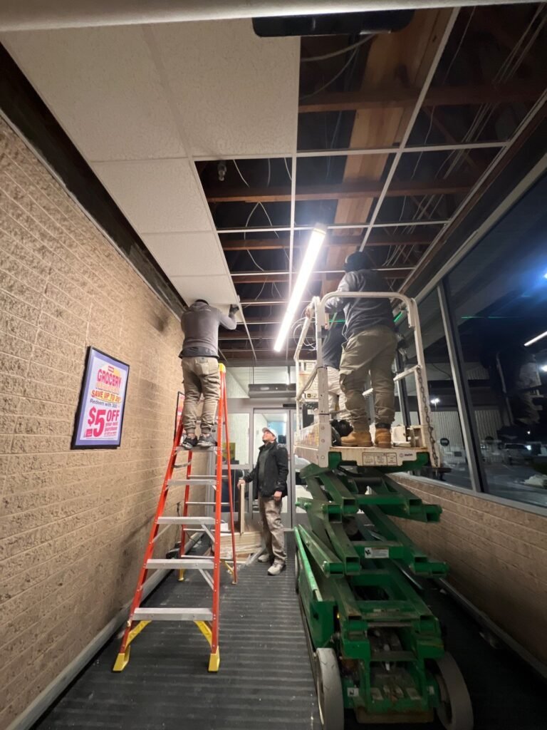weis market culpeper ceiling before1
