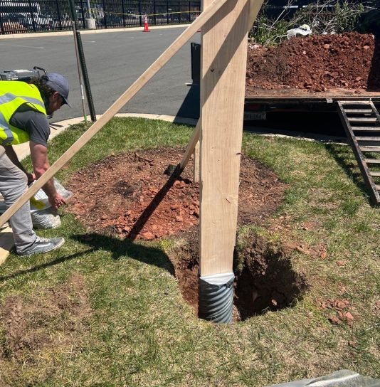 flag pole install ashburn 05