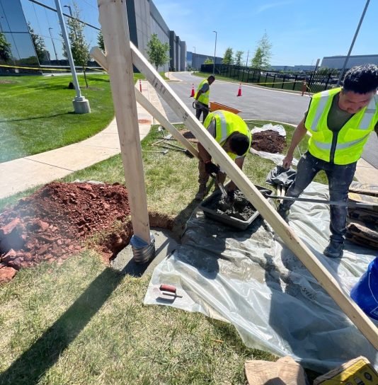 flag pole install ashburn 07
